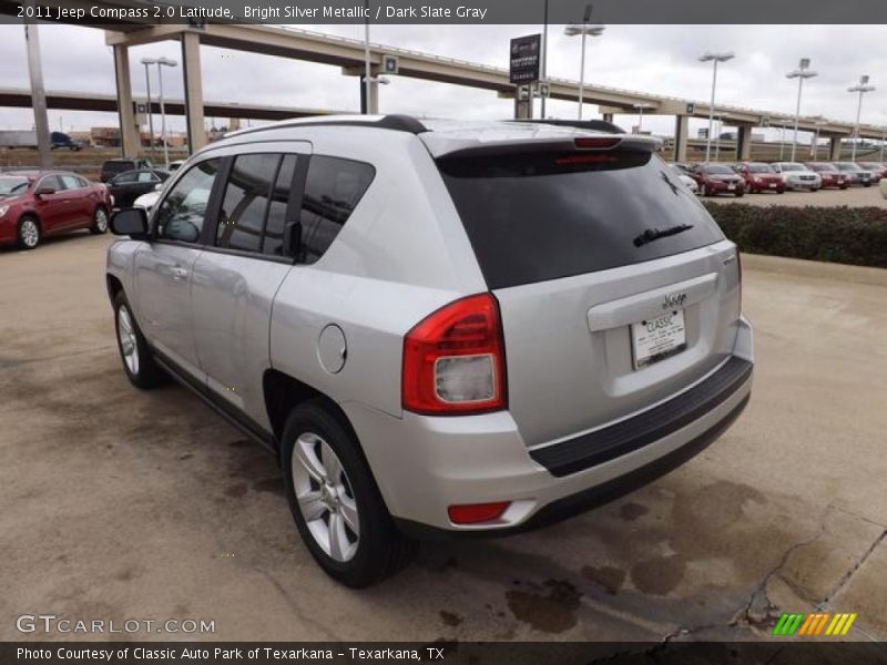 Bright Silver Metallic / Dark Slate Gray 2011 Jeep Compass 2.0 Latitude