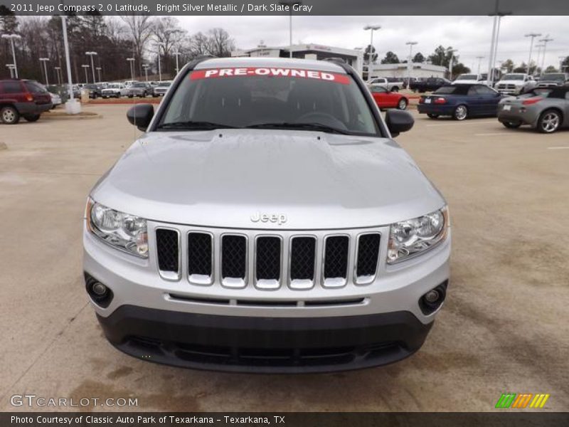 Bright Silver Metallic / Dark Slate Gray 2011 Jeep Compass 2.0 Latitude