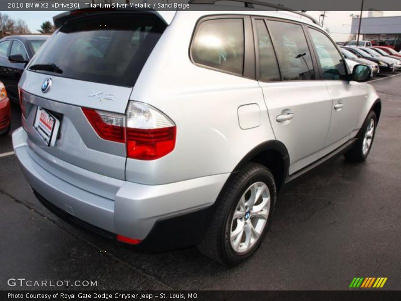 Titanium Silver Metallic / Sand Beige 2010 BMW X3 xDrive30i