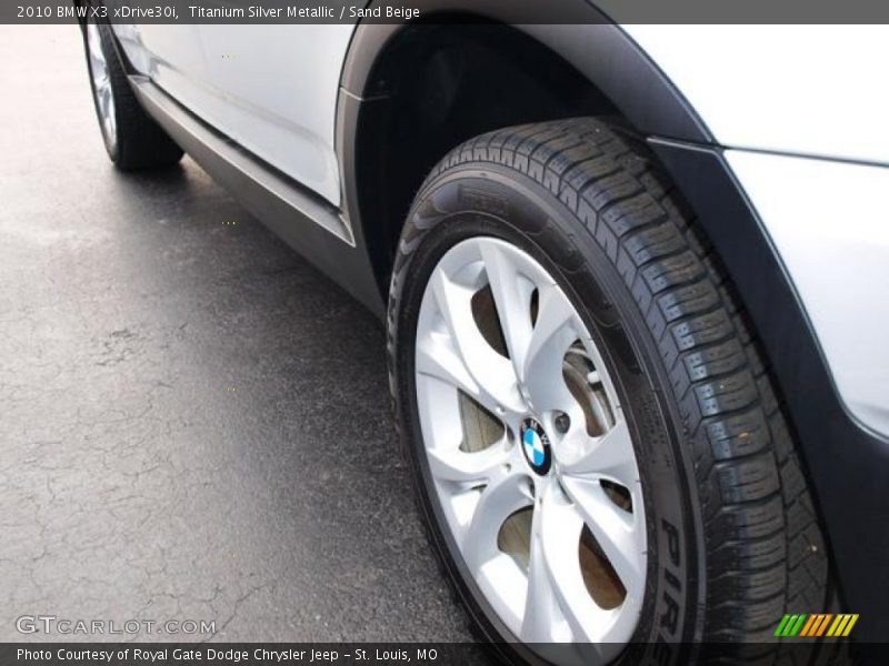 Titanium Silver Metallic / Sand Beige 2010 BMW X3 xDrive30i