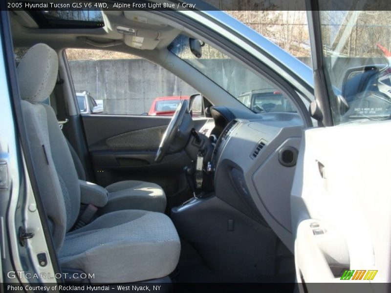 Alpine Frost Light Blue / Gray 2005 Hyundai Tucson GLS V6 4WD
