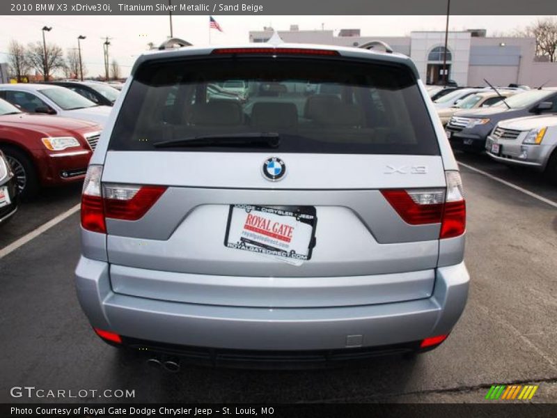 Titanium Silver Metallic / Sand Beige 2010 BMW X3 xDrive30i