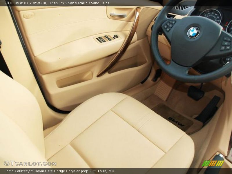 Titanium Silver Metallic / Sand Beige 2010 BMW X3 xDrive30i
