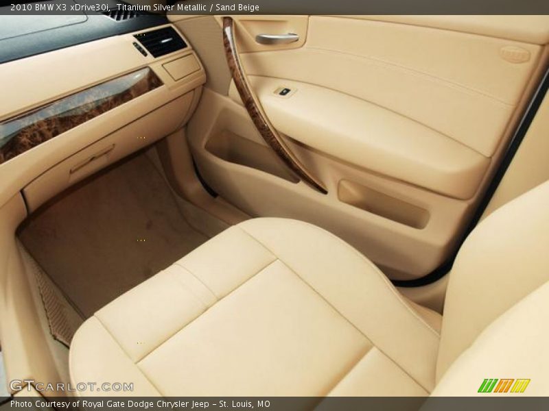 Titanium Silver Metallic / Sand Beige 2010 BMW X3 xDrive30i