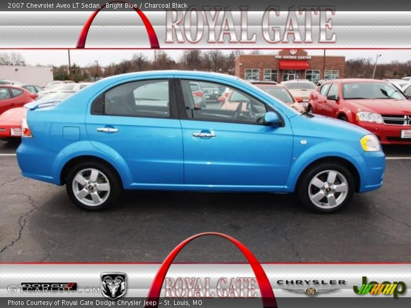 Bright Blue / Charcoal Black 2007 Chevrolet Aveo LT Sedan