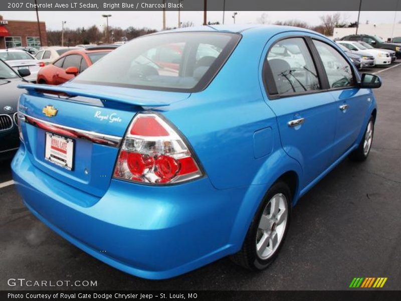 Bright Blue / Charcoal Black 2007 Chevrolet Aveo LT Sedan