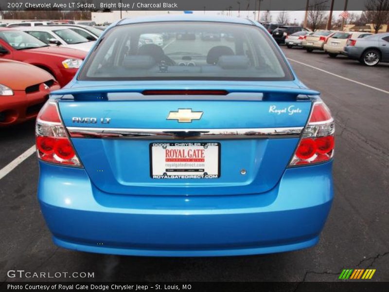 Bright Blue / Charcoal Black 2007 Chevrolet Aveo LT Sedan