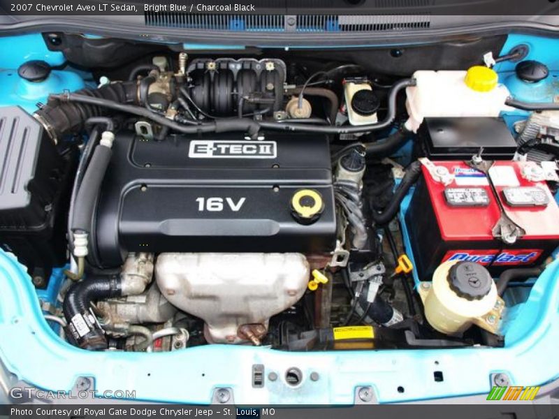  2007 Aveo LT Sedan Engine - 1.6 Liter DOHC 16-Valve E-TEC 4 Cylinder