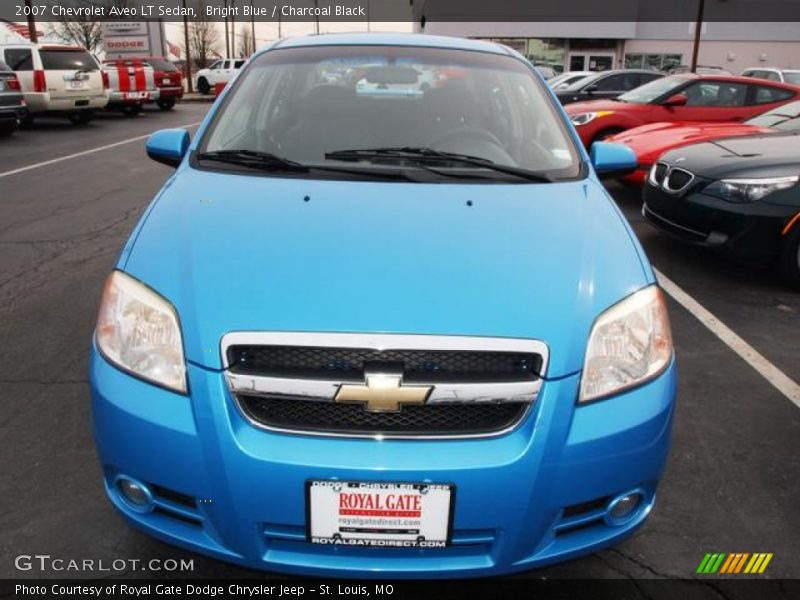Bright Blue / Charcoal Black 2007 Chevrolet Aveo LT Sedan