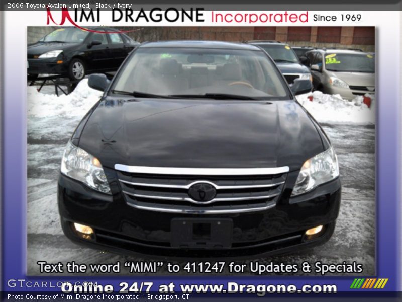 Black / Ivory 2006 Toyota Avalon Limited