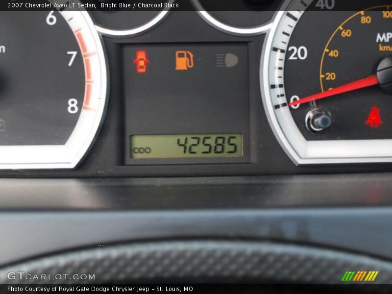 Bright Blue / Charcoal Black 2007 Chevrolet Aveo LT Sedan