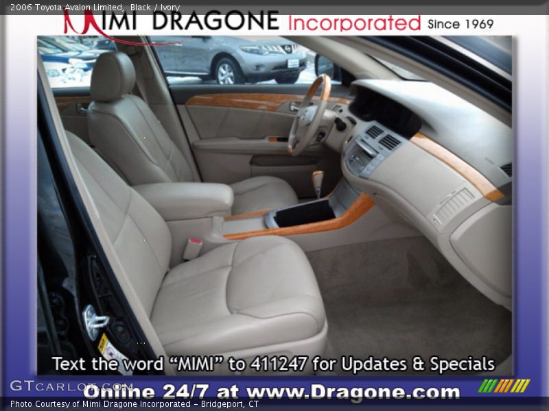 Black / Ivory 2006 Toyota Avalon Limited