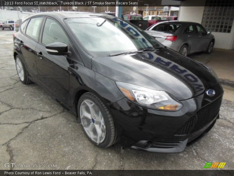 Tuxedo Black / ST Smoke Storm Recaro Seats 2013 Ford Focus ST Hatchback