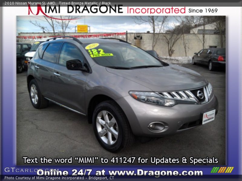 Tinted Bronze Metallic / Black 2010 Nissan Murano SL AWD