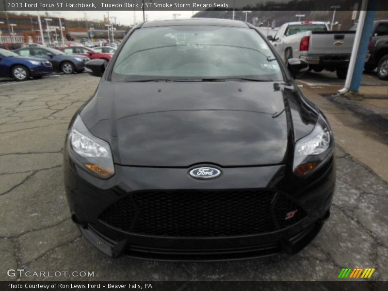 Tuxedo Black / ST Smoke Storm Recaro Seats 2013 Ford Focus ST Hatchback