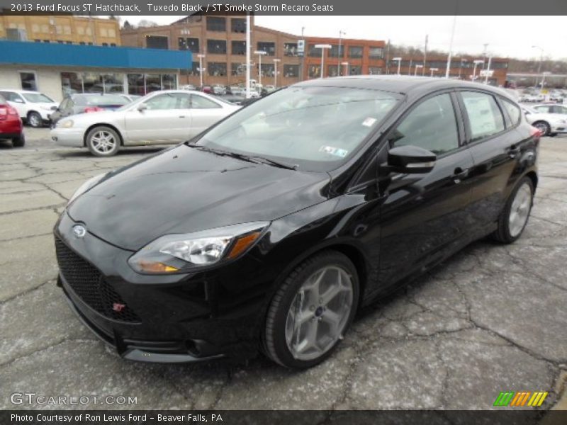 Tuxedo Black / ST Smoke Storm Recaro Seats 2013 Ford Focus ST Hatchback