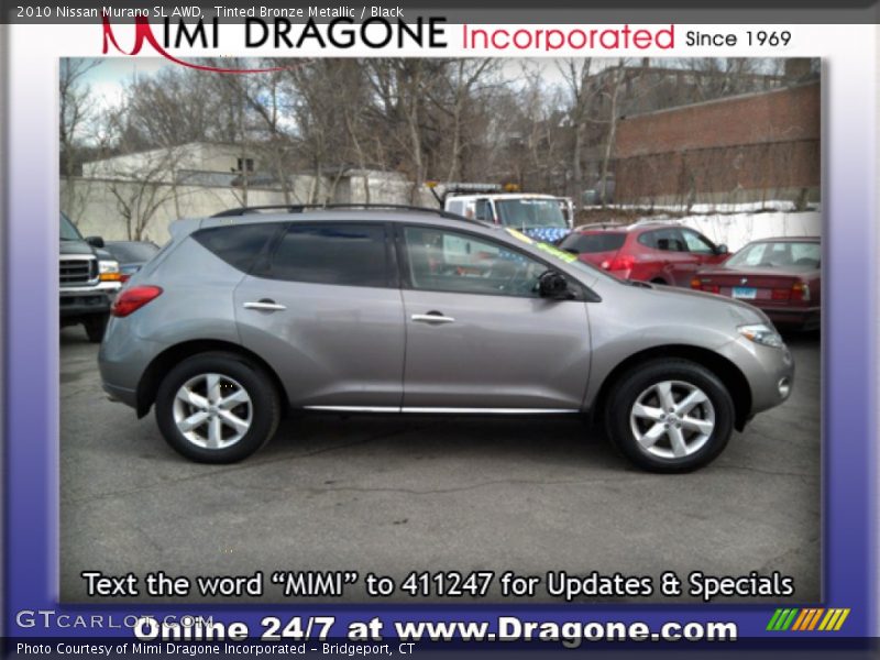 Tinted Bronze Metallic / Black 2010 Nissan Murano SL AWD