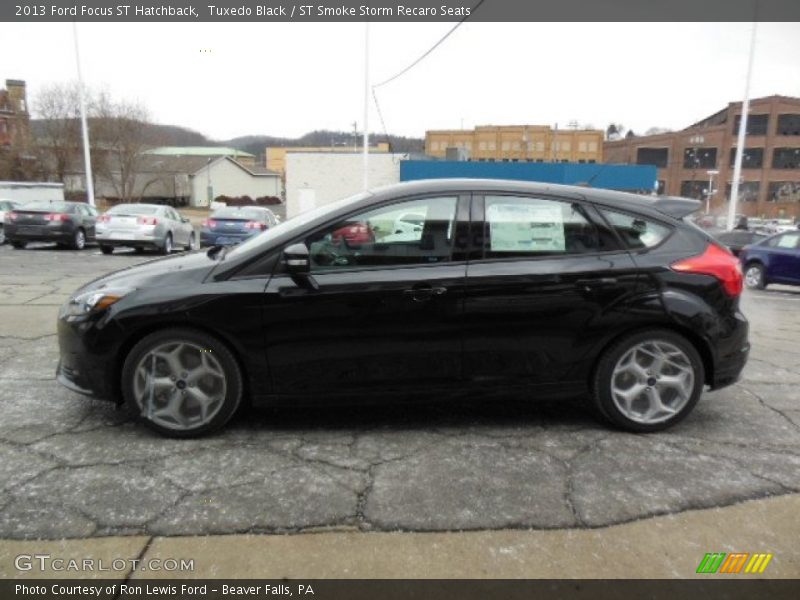 Tuxedo Black / ST Smoke Storm Recaro Seats 2013 Ford Focus ST Hatchback