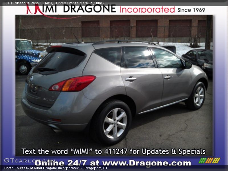 Tinted Bronze Metallic / Black 2010 Nissan Murano SL AWD