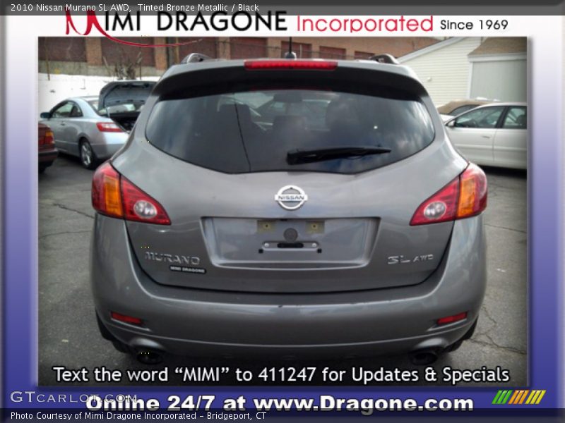 Tinted Bronze Metallic / Black 2010 Nissan Murano SL AWD