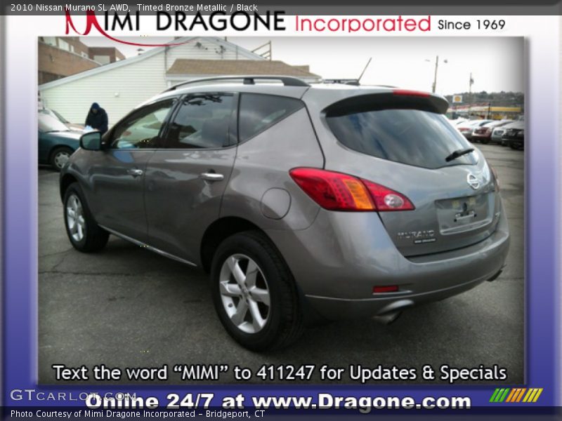 Tinted Bronze Metallic / Black 2010 Nissan Murano SL AWD