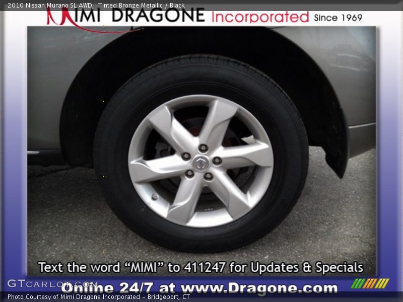 Tinted Bronze Metallic / Black 2010 Nissan Murano SL AWD