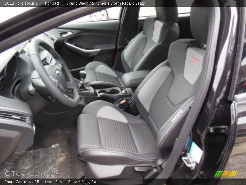 Tuxedo Black / ST Smoke Storm Recaro Seats 2013 Ford Focus ST Hatchback