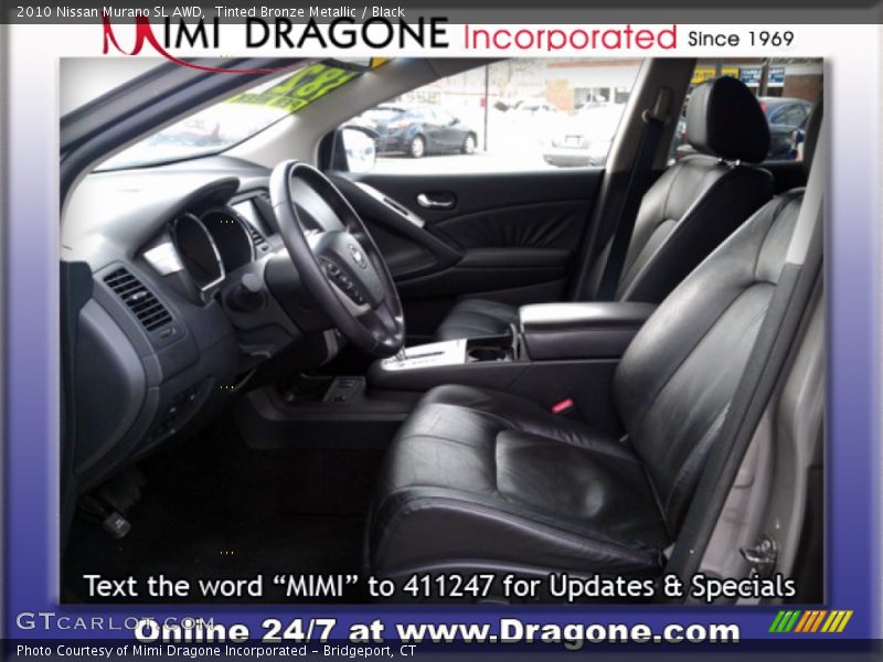 Tinted Bronze Metallic / Black 2010 Nissan Murano SL AWD