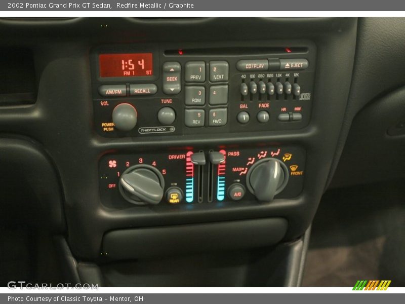 Controls of 2002 Grand Prix GT Sedan