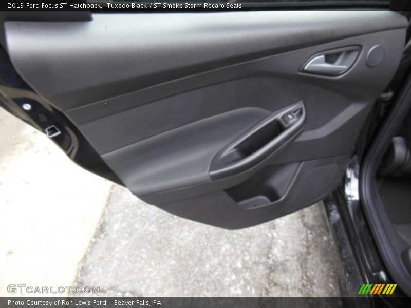 Tuxedo Black / ST Smoke Storm Recaro Seats 2013 Ford Focus ST Hatchback