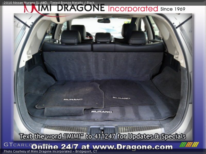 Tinted Bronze Metallic / Black 2010 Nissan Murano SL AWD