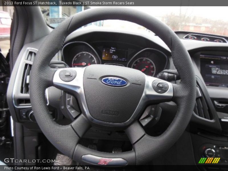 Tuxedo Black / ST Smoke Storm Recaro Seats 2013 Ford Focus ST Hatchback