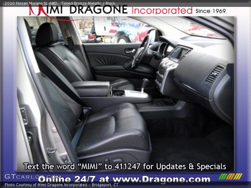 Tinted Bronze Metallic / Black 2010 Nissan Murano SL AWD