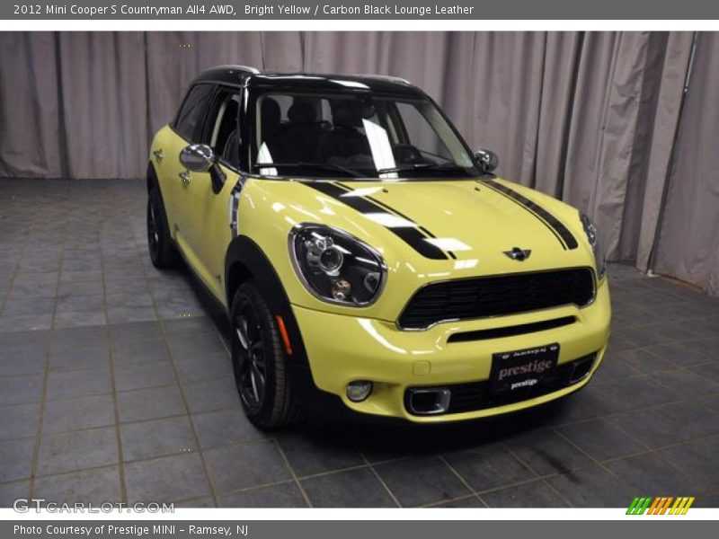 Bright Yellow / Carbon Black Lounge Leather 2012 Mini Cooper S Countryman All4 AWD