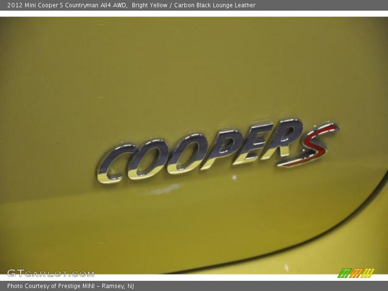 Bright Yellow / Carbon Black Lounge Leather 2012 Mini Cooper S Countryman All4 AWD