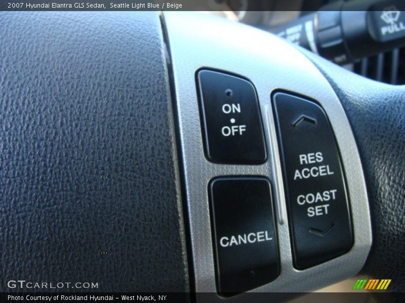 Seattle Light Blue / Beige 2007 Hyundai Elantra GLS Sedan