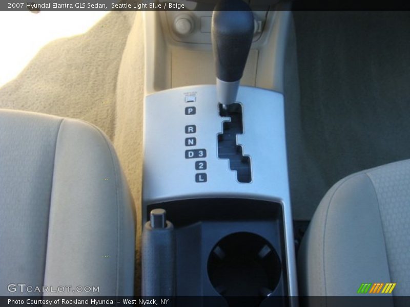 Seattle Light Blue / Beige 2007 Hyundai Elantra GLS Sedan
