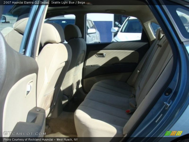 Seattle Light Blue / Beige 2007 Hyundai Elantra GLS Sedan