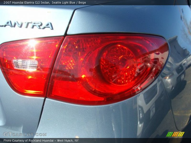 Seattle Light Blue / Beige 2007 Hyundai Elantra GLS Sedan