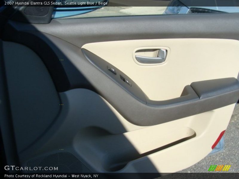 Seattle Light Blue / Beige 2007 Hyundai Elantra GLS Sedan