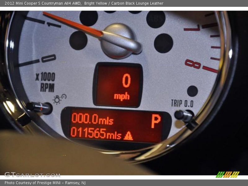 Bright Yellow / Carbon Black Lounge Leather 2012 Mini Cooper S Countryman All4 AWD