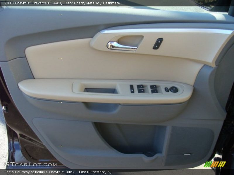 Dark Cherry Metallic / Cashmere 2010 Chevrolet Traverse LT AWD