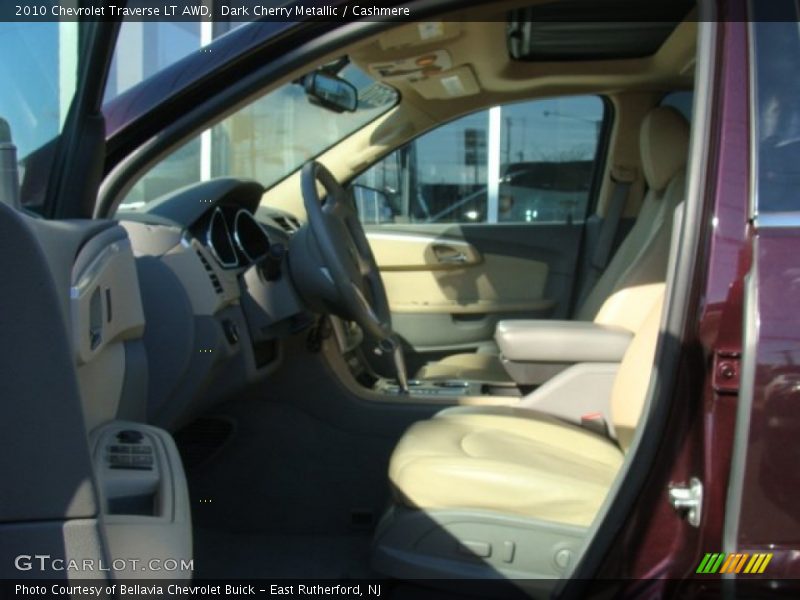 Dark Cherry Metallic / Cashmere 2010 Chevrolet Traverse LT AWD