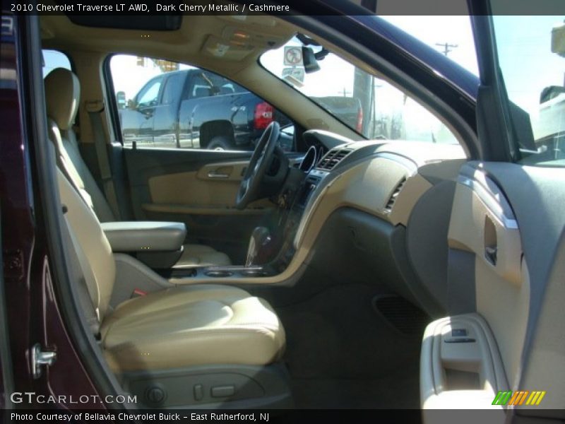 Dark Cherry Metallic / Cashmere 2010 Chevrolet Traverse LT AWD