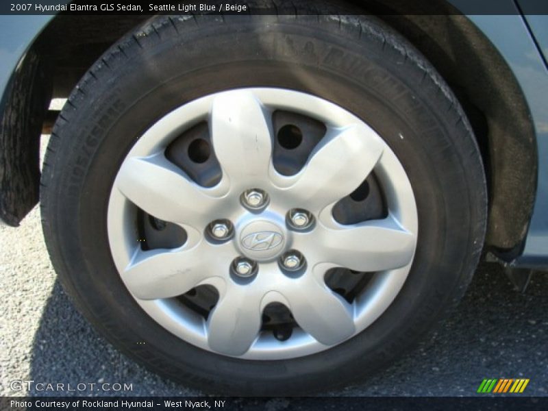 Seattle Light Blue / Beige 2007 Hyundai Elantra GLS Sedan