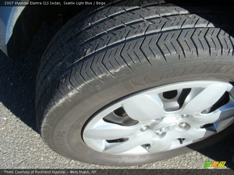 Seattle Light Blue / Beige 2007 Hyundai Elantra GLS Sedan