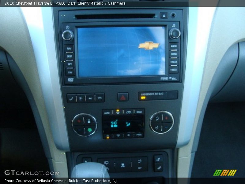 Dark Cherry Metallic / Cashmere 2010 Chevrolet Traverse LT AWD
