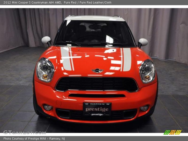 Pure Red / Pure Red Leather/Cloth 2012 Mini Cooper S Countryman All4 AWD