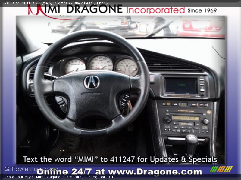 Nighthawk Black Pearl / Ebony 2003 Acura TL 3.2 Type S