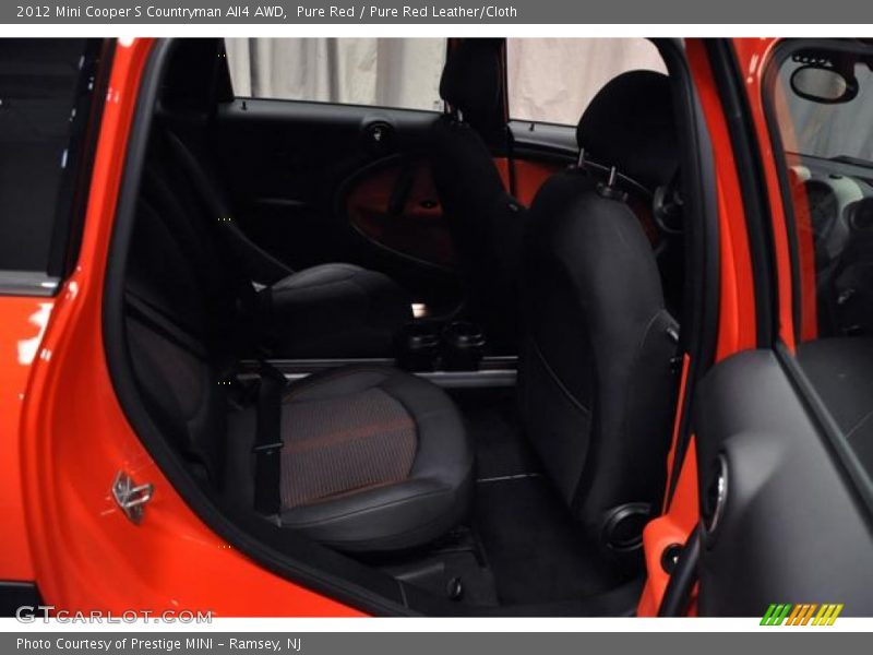 Pure Red / Pure Red Leather/Cloth 2012 Mini Cooper S Countryman All4 AWD